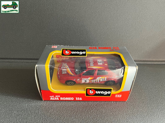 Voiture miniature Burago Alfa Romeo 156 cod 4111 au 1/43