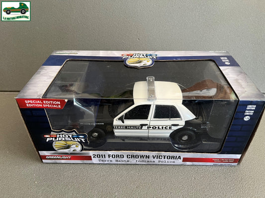 Voiture Miniature 2011 Ford Crown Victoria Police Terre Haute Greenlight au 1/24