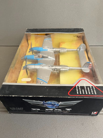 Ancien Avion miniature Militaire Vintage Plastique P-38J Toy Mark 1/48