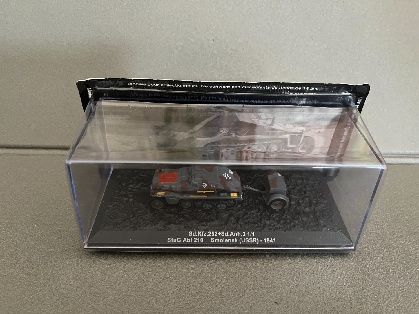 Miniature Militaire Char Tank Blindé Sd.Kfz.252+Sd.Anh.3 1941 Altaya 1/72