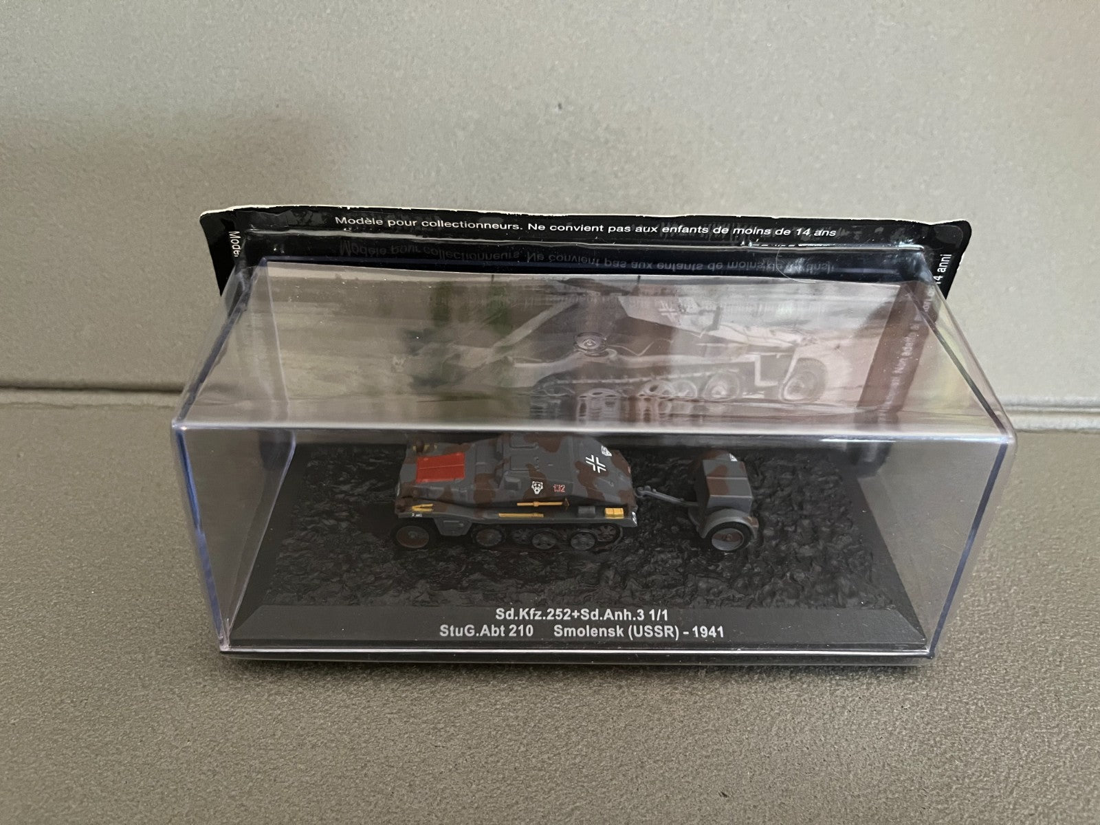 Miniature Militaire Char Tank Blindé Sd.Kfz.252+Sd.Anh.3 1941 Altaya 1/72