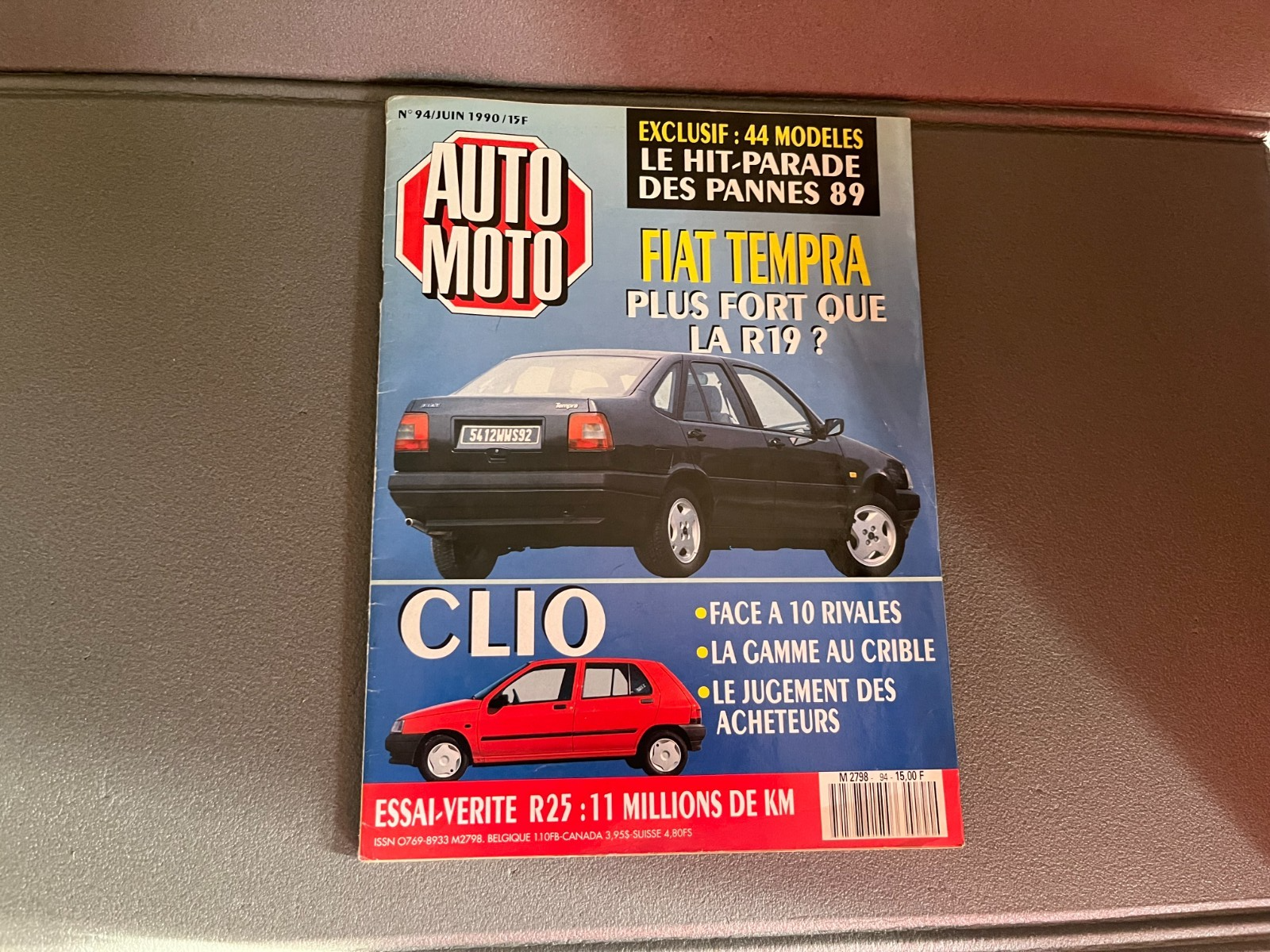 Livre Revue Voiture Automobile AutoMoto N°94