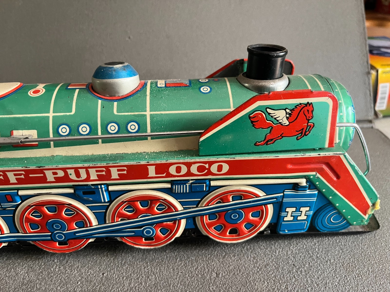 Jouet Ancien Tôle Train Locomotive Puff Puff Loco ME 660 China