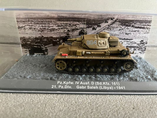 Miniature Militaire Char Tank Blindé Pz.Kpfw. IV Ausf. D Sd.Kfz. 161 Altaya 1/72