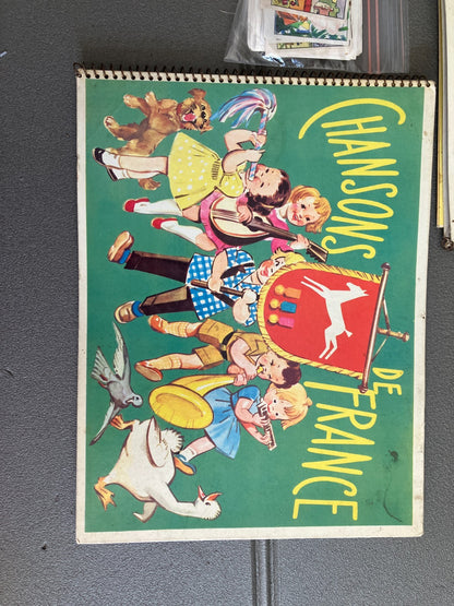 Ancien Lot Album Publicitaire Chansons de France Poulain Panini