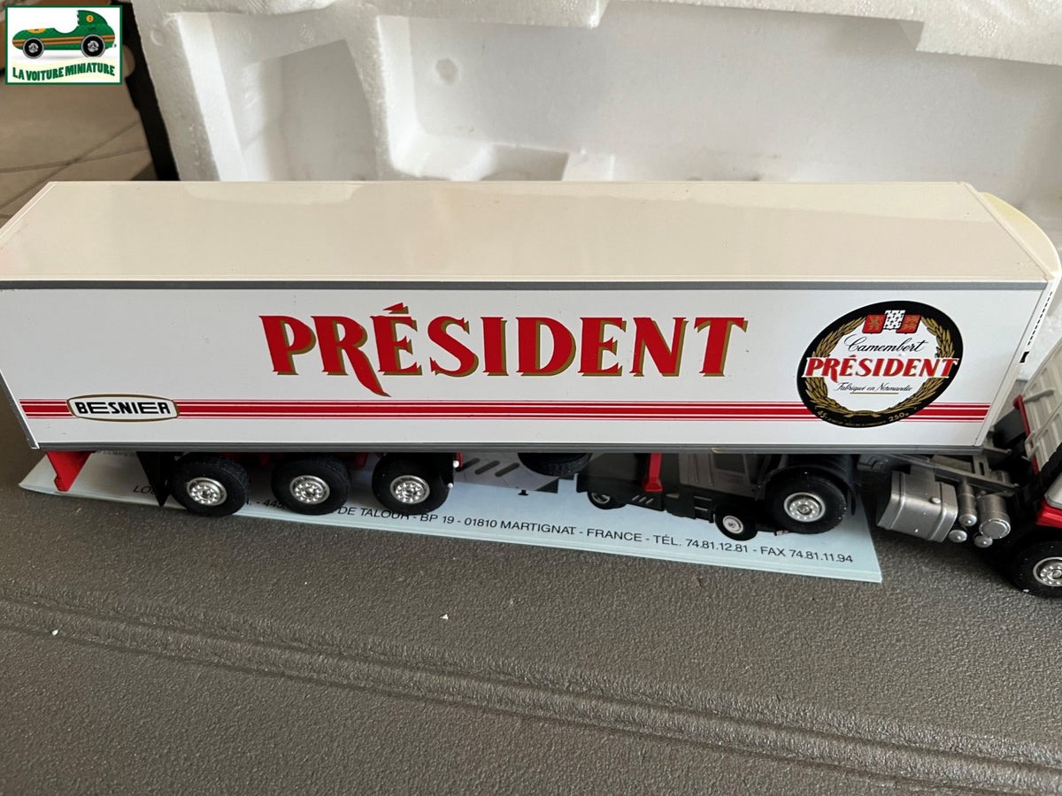 Camion Semi Remorque Renault R350 Camembert Président Besnier Eligor LBS au 1/43