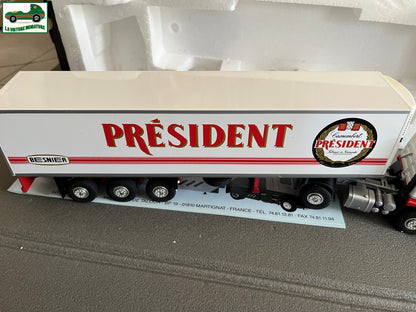 Camion Semi Remorque Renault R350 Camembert Président Besnier Eligor LBS au 1/43