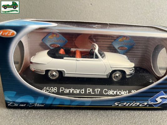 Voiture Miniature Panhard PL17 Cabriolet 1961 Solido 4598 au 1/43