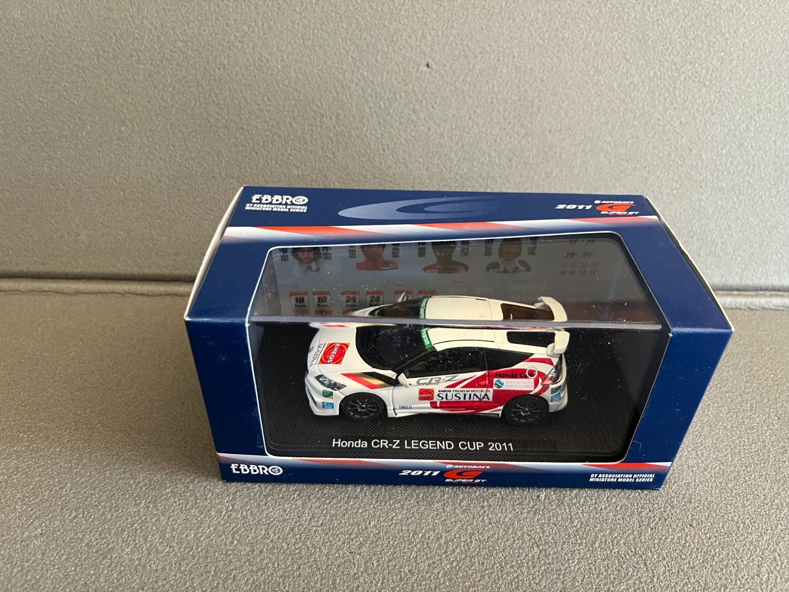 Voiture Miniature Honda CR-Z Legend Cup 2011 Ebbro au 1/43