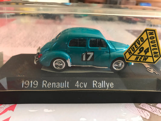 Voiture Miniature Renault 4cv Rallye 1919 Solido au 1/43