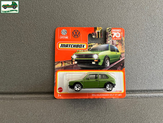Voiture miniature 1976 Volkswagen Golf GTI MK1 Matchbox 70 Years 1/64