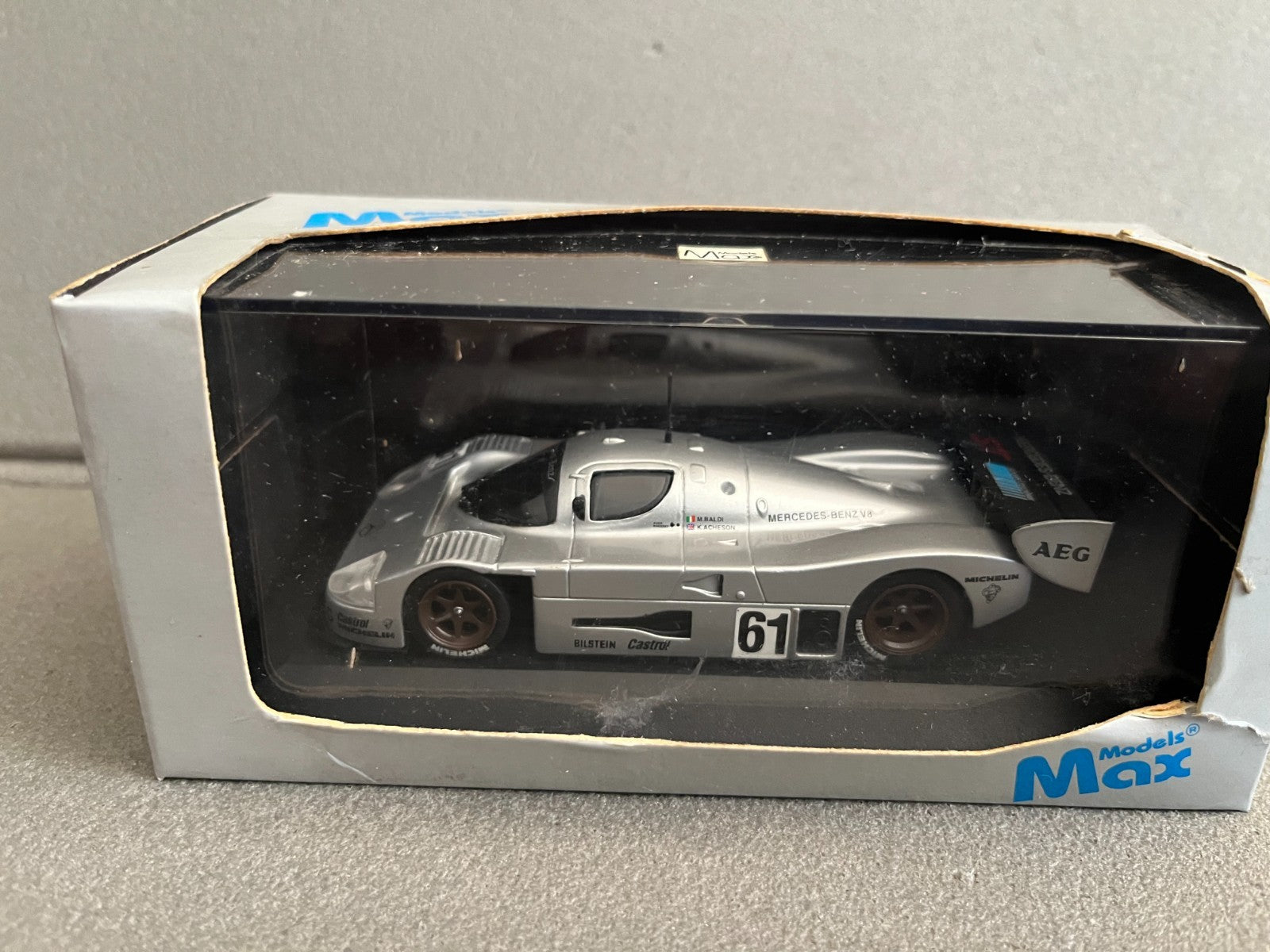 Voiture Miniature Course Sauber Mercedes C9 1000km Models Max 1/43