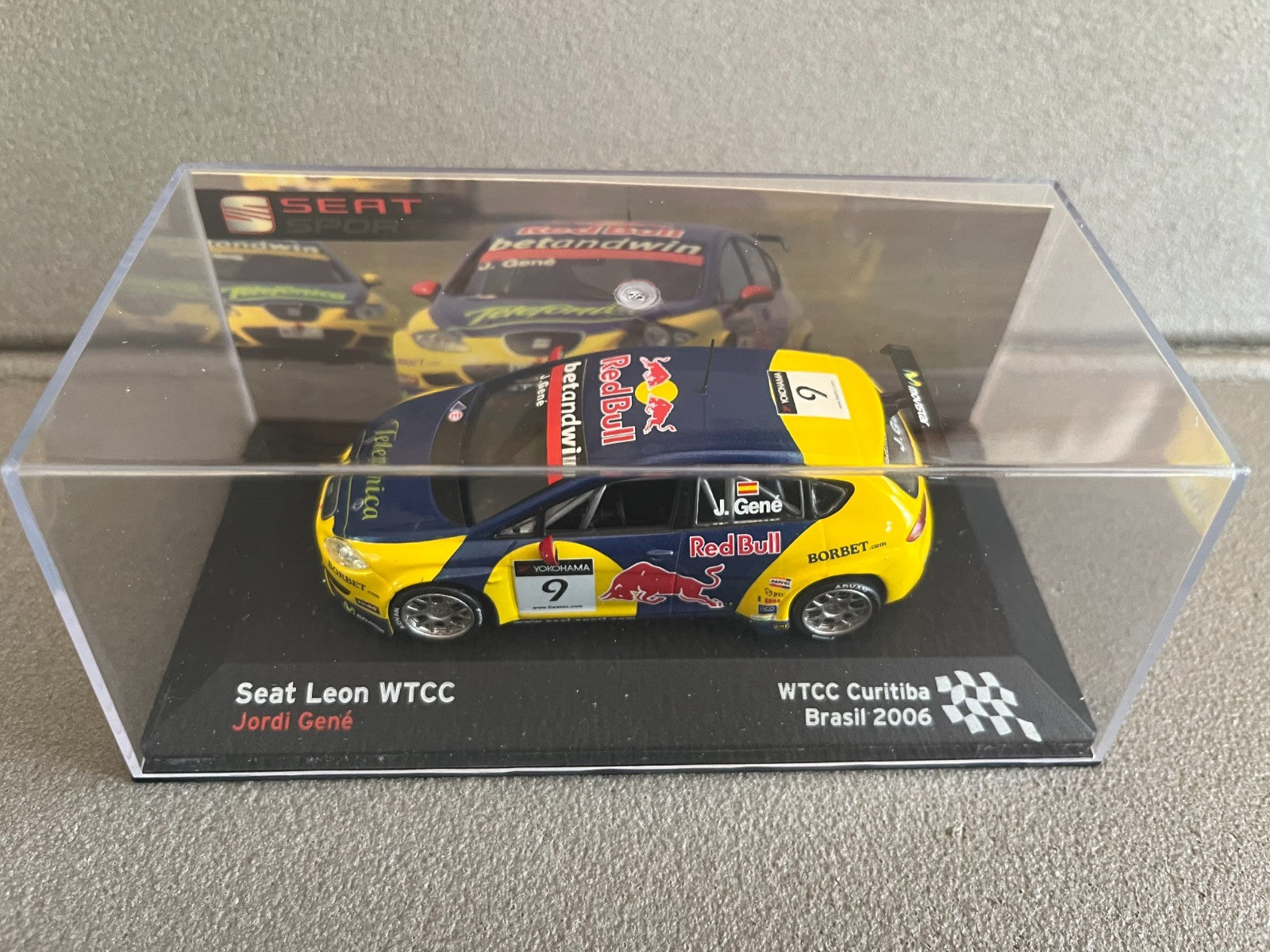 Voiture Miniature Seat Leon WTCC Curitiba Brasil 2006 Rallye au 1/43