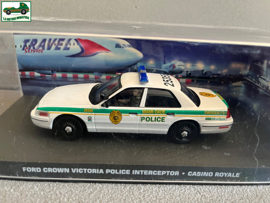 Voiture Miniature Ford Crown Victoria Police Interceptor James Bond 007 au 1/43