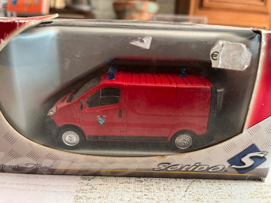 Voiture Miniature Pompiers Camion Renault Trafic 2179 Solido TonerGam 1/50