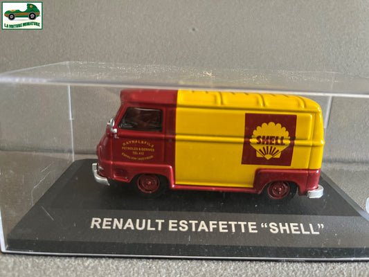 Voiture Miniature Camion Publicitaire Renault Estafette Shell au 1/43