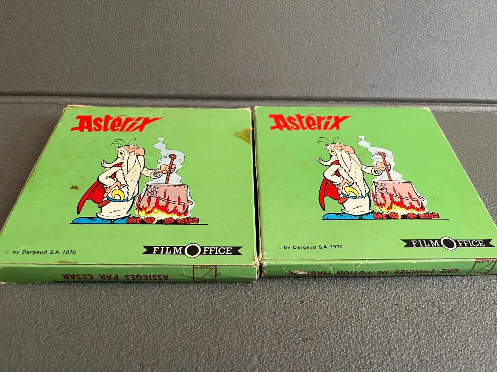 Lot Ancien Super 8 Film Office Astérix Assieges Cesar + Tournee Potion Magique