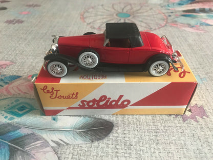 Voiture Miniature Duesenberg J Spider 1935 Solido Hachette au 1/43