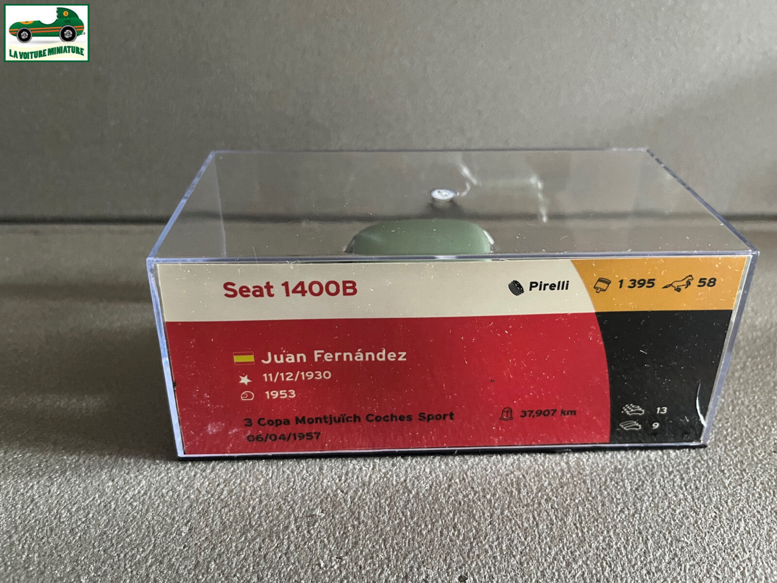 Voiture Miniature Seat 1400B Copa Montjuich Coches Sport 1957 Rallye au 1/43
