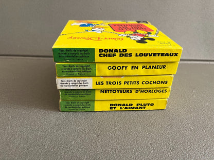 Lot Ancien Super 8 Walt Disney Donald Goofy Mickey Les Trois Petits Cochons