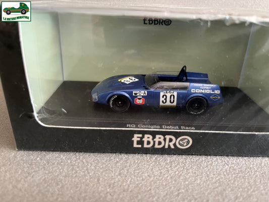 Voiture Miniature RQ Coniglio Debut Race Ebbro au 1/43