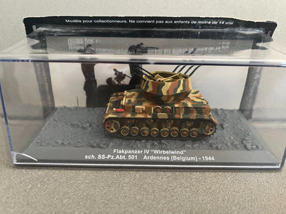 Miniature Militaire Char Tank Blindé Flakpanzer IV Wirbelwind 1944 Altaya 1/72