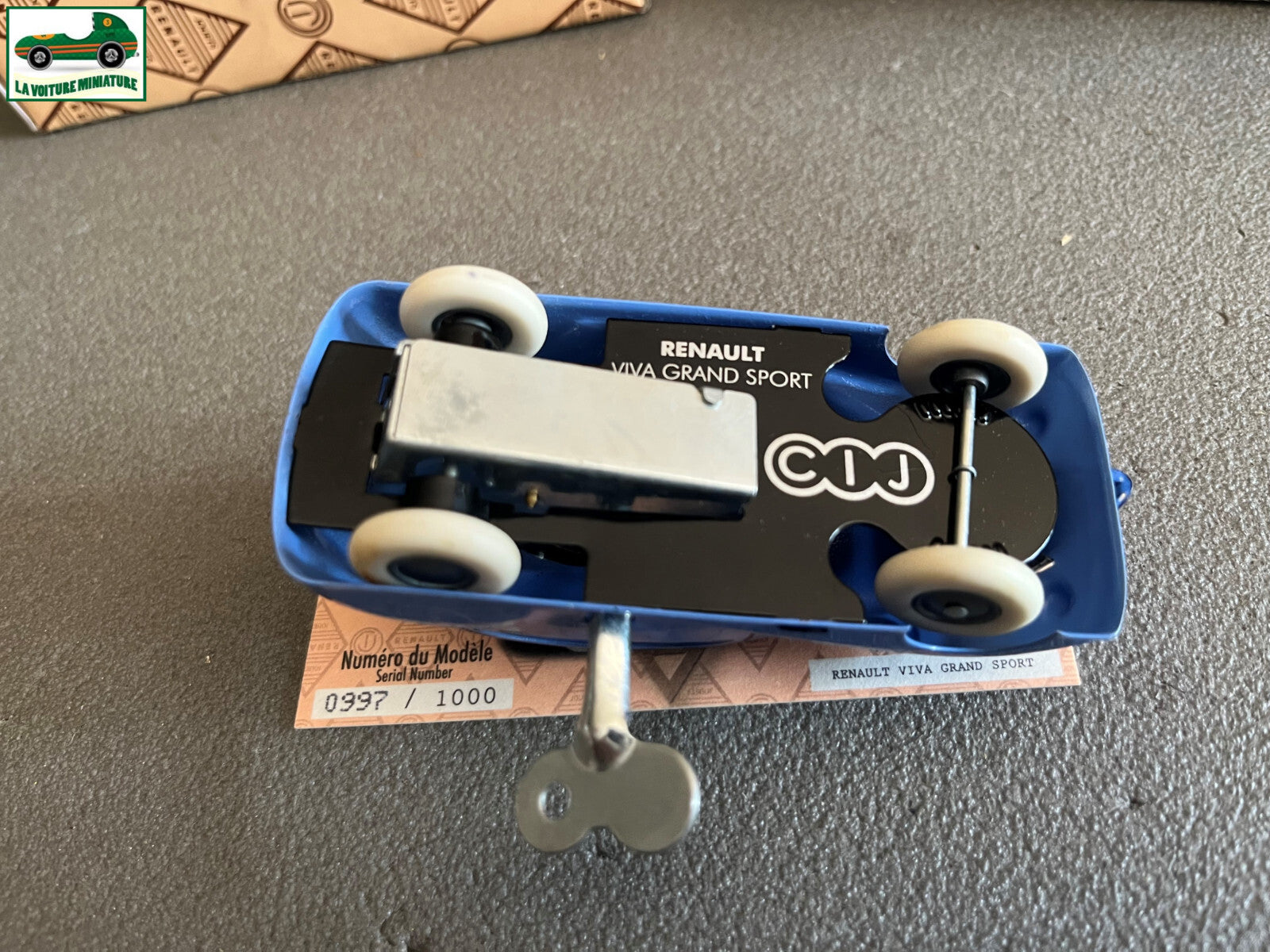 Voiture Miniature Clé Mécanisme Ressort Viva Grand Sport Renault CIJ