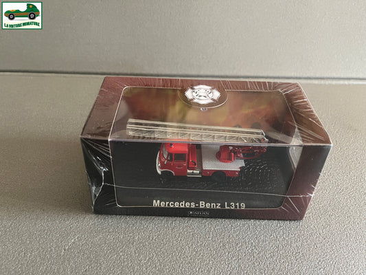 Voiture miniature Camion Pompiers Mercedes Benz L319 Editions Atlas au 1/72