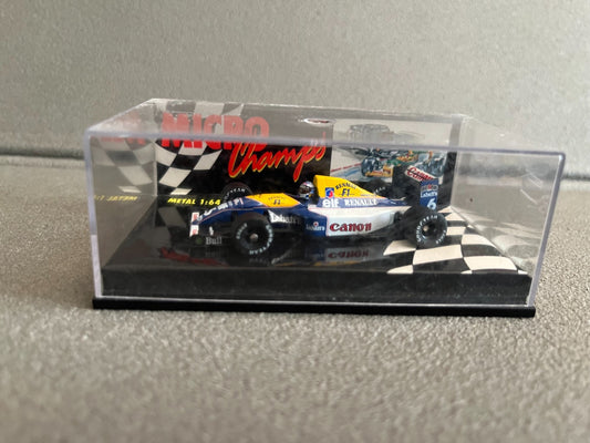 Voiture Miniature Formule 1 F1 Williams Patrese MicroChamps Minichamps au 1/64