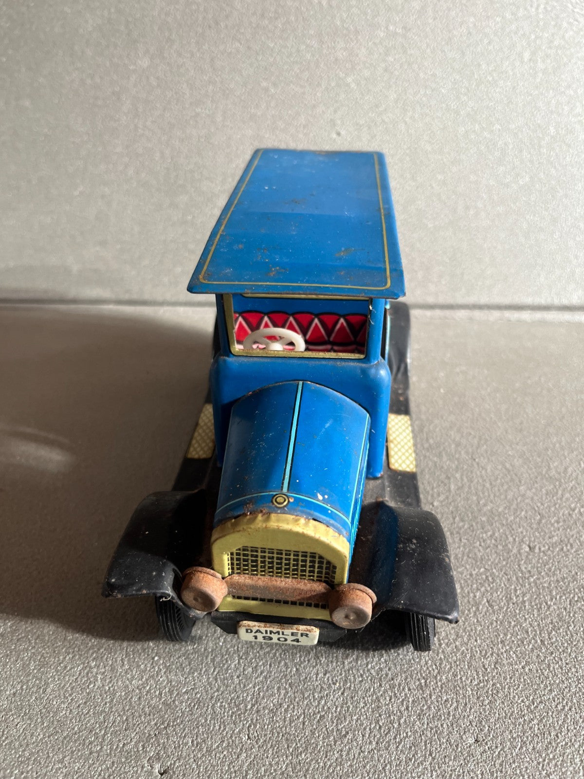 Jouet Ancien Voiture miniature 1904 Daimler Japan Tôle Friction Vintage