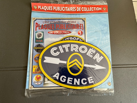 Plaque Métal Voiture Automobile Publicitaire Collection Citroen Agence