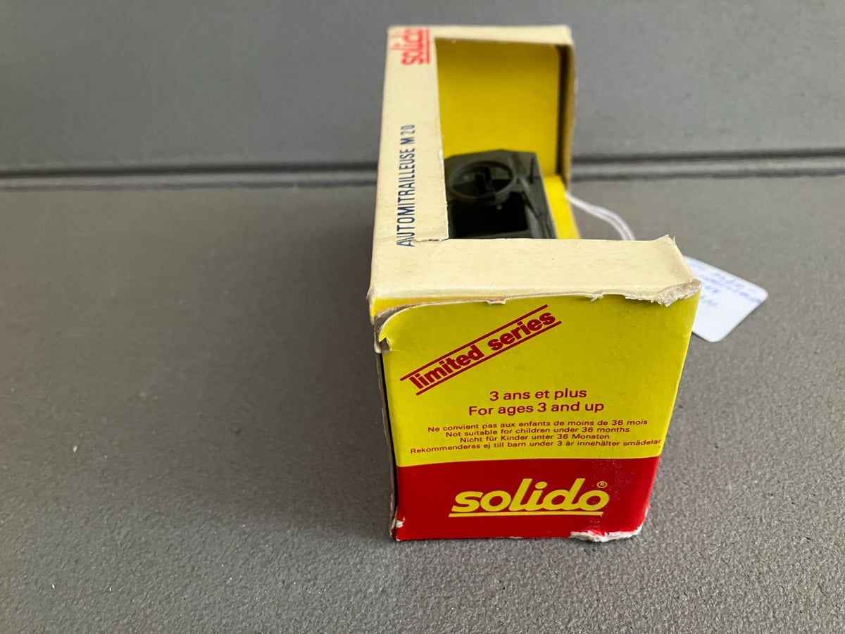 Ancien Miniature Militaire Blindé Automitrailleuse M20 Solido France 1/50