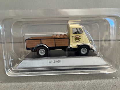 Voiture Miniature Peugeot Q3A Camionnette plateau 1948 Norev Hachette 1/43