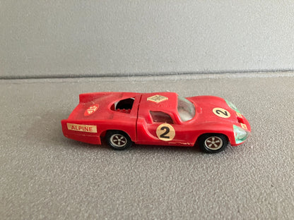 Ancienne Voiture Miniature Plastique Renault Alpine A210 Le Mans