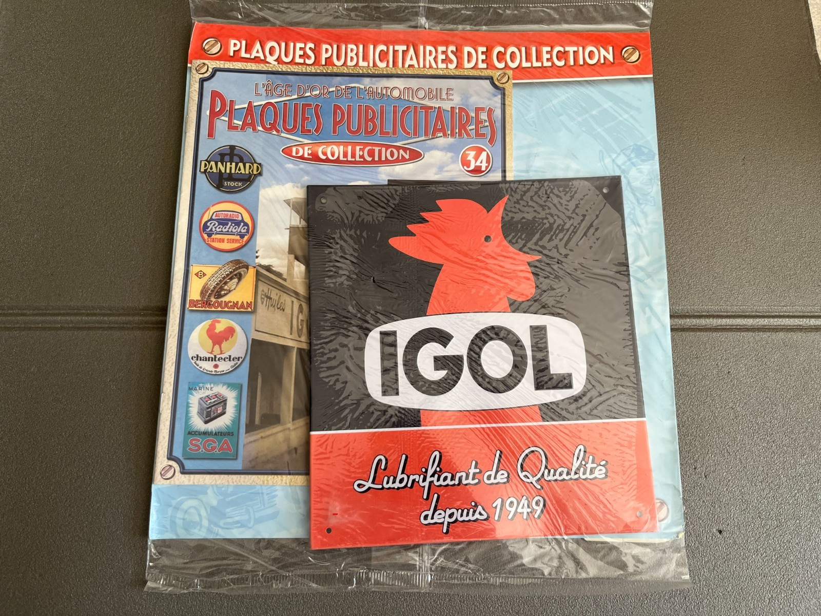 Plaque Métal Voiture Automobile Publicitaire Collection Igol