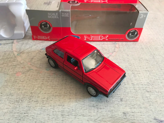 Voiture miniature Volkswagen Golf I 1 GTI Welly 1/34 - 1/36 - 1/39