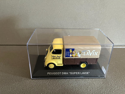 Voiture Miniature Camion Publicitaire Peugeot DMA Super Lavix au 1/43