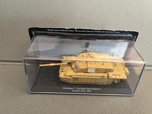 Miniature Militaire Char Tank Blindé Challenger 2 Southern Iraq 2003 Altaya 1/72