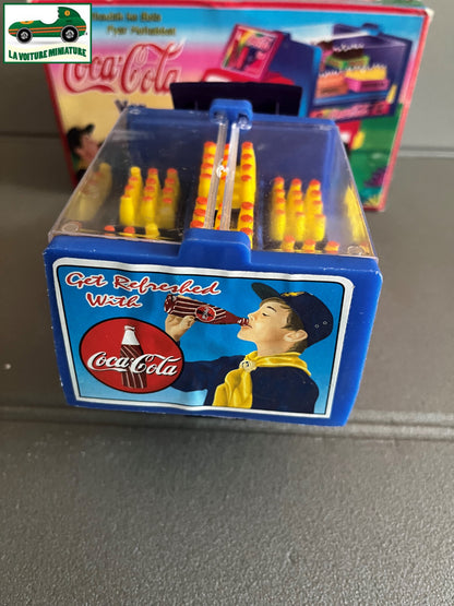 Ancien Jouet de Bazar Plastique Mécanisme Clé Voiture Coca Cola Brijbasi toys