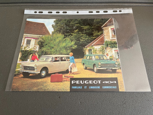 Ancien Dépliant Brochure Documentation Automobile Peugeot 404