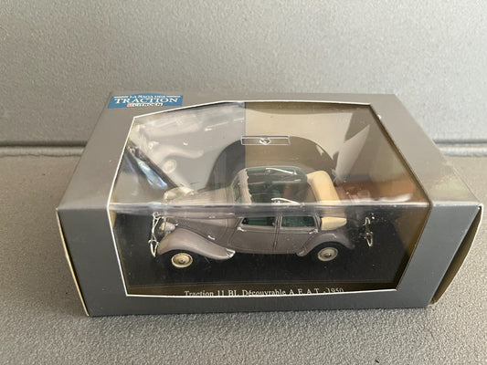 Voiture Miniature Citroen Traction 11 BL Découvrable A.E.A.T Atlas Courtage 1/43