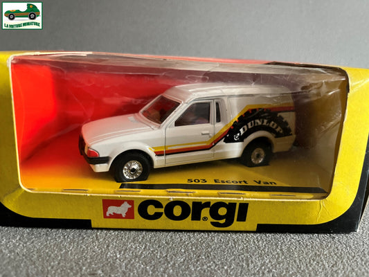 Ancienne Miniature Voiture Corgi Toys 503 Ford Escort Van 1983 12cm 1/36