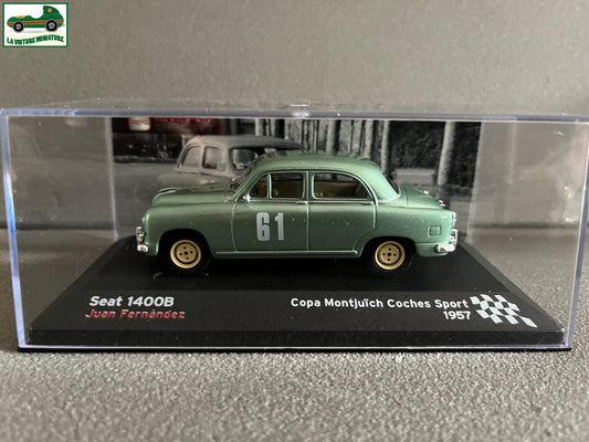 Voiture Miniature Seat 1400B Copa Montjuich Coches Sport 1957 Rallye au 1/43