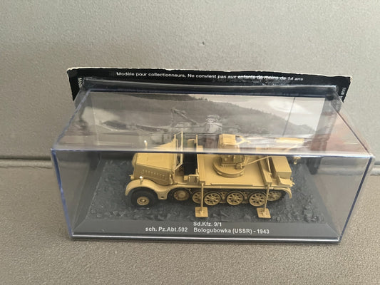 Miniature Militaire Char Tank Blindé Sd.Kfz. 9/1 sch. Pz.Abt.502 Altaya 1/72
