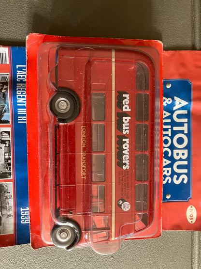 Voiture miniature AEC Regent III RT 1939 1/43 Autobus Autocars du Monde