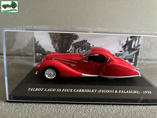 Voiture Miniature Talbot Lago SS Figoni Falaschi 1938 au 1/43 Ixo Altaya