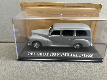 Voiture Miniature Peugeot 203 Familiale 1955 Ixo Altaya au 1/43