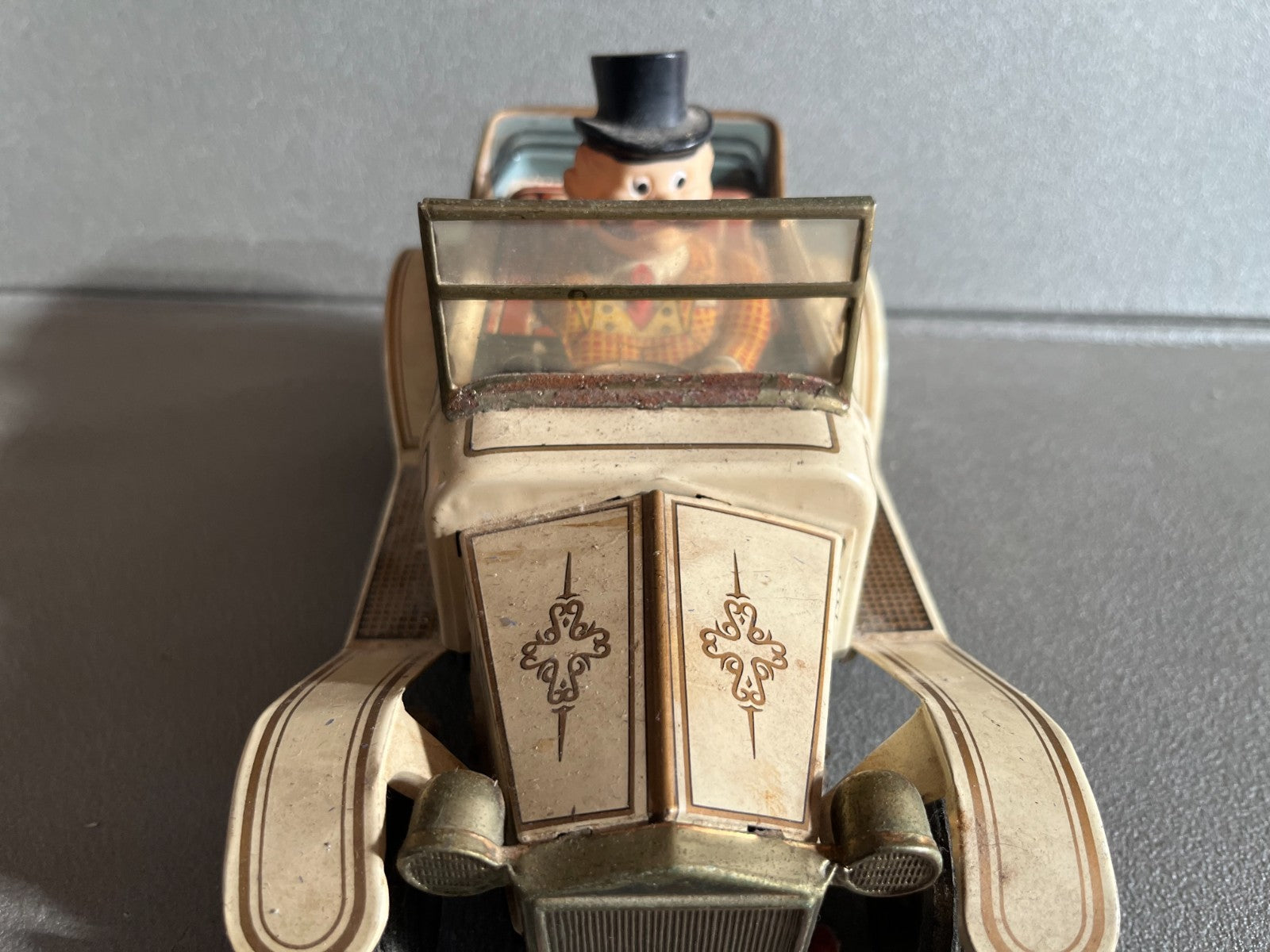 Jouet Ancien Voiture miniature ALPS Made in Japan Tôle Pile Vintage