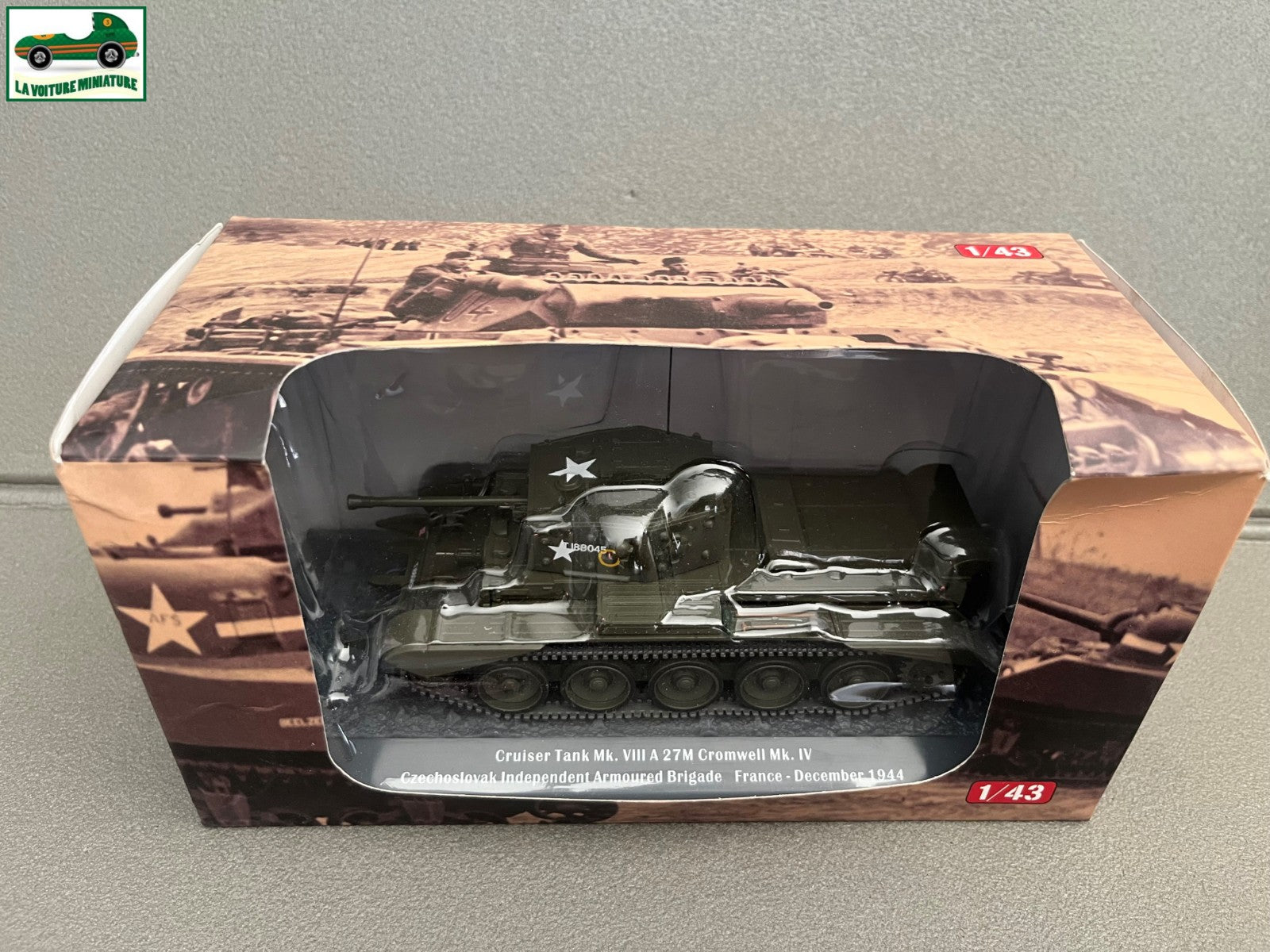 Miniature Militaire Blindé Char Cruiser Tank Mk. VIII A 27M France 1944 au 1/43