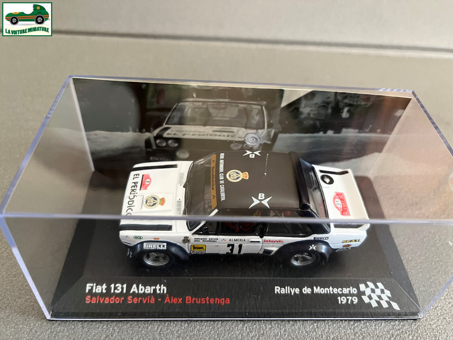 Voiture Miniature Fiat 131 Abarth Rallye Monte Carlo 1979 au 1/43